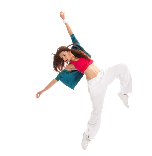 hip-hop dancer woman dancing happy - Fotó, kép