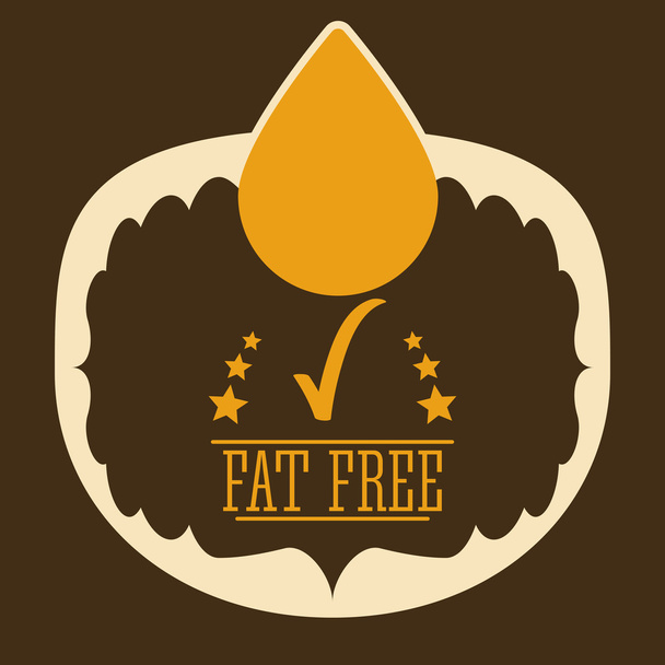 Fat free design - Vector, Image