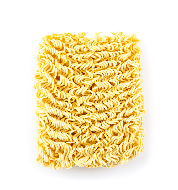 Instant noodles isolated on white background - Photo, Image