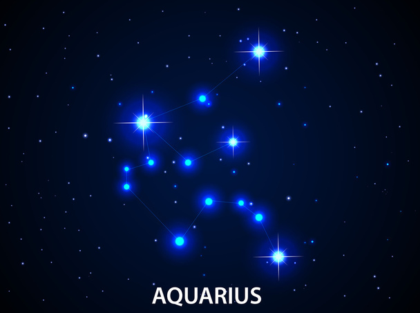 Set of Symbol Zodiac Aquarius - ベクター画像