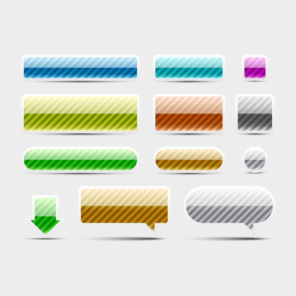 Web buttons - Vector, Image