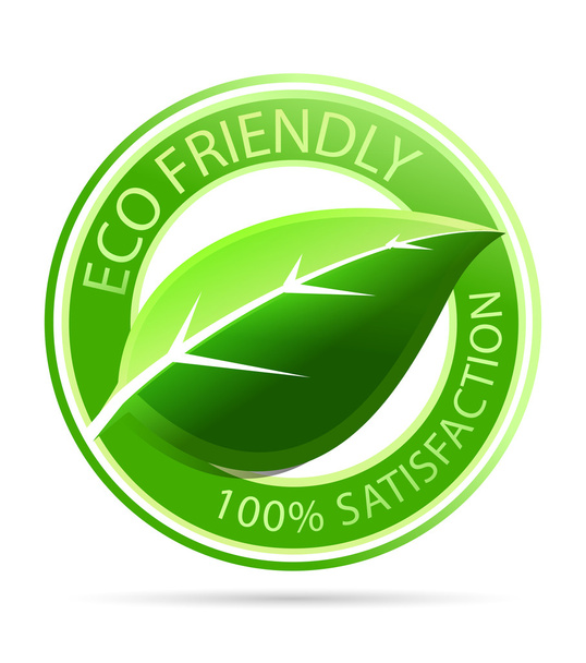 Vektor zöld eco friendly Címkék - Vektor, kép