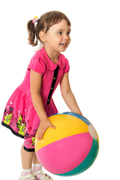 Girl with a ball - Photo, Image