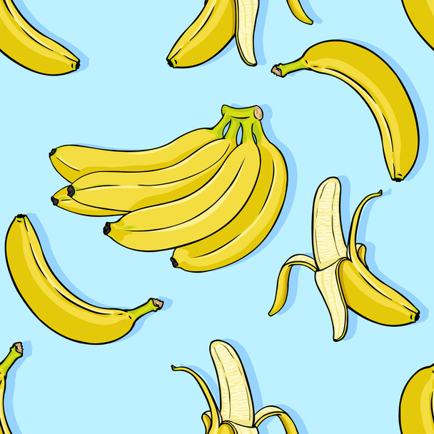 Karikatura banán pozadí - Vektor, obrázek