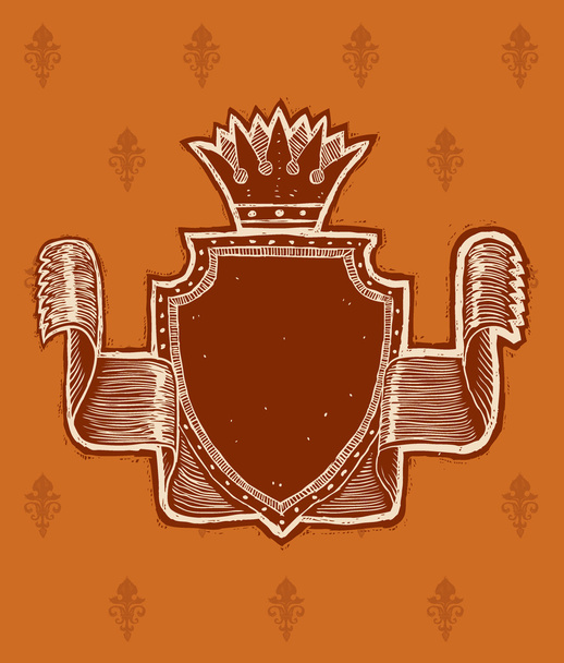 Retro royal banner - Vector, Image