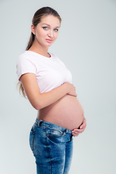 Portrait of a beautiful pregnant woman - Foto, Imagen