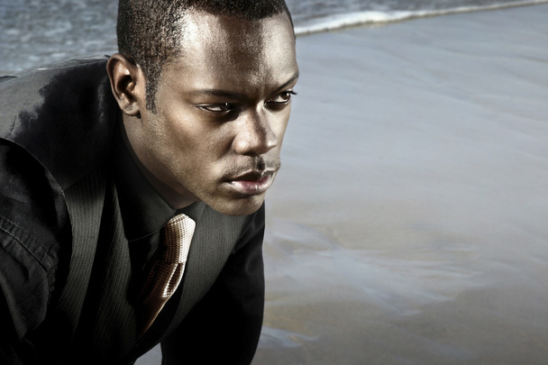 afrikai amerikai férfi öltöny - Fotó, kép