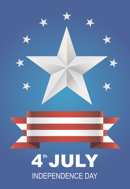 Vector illustration for Independence Day. - Vector, Imagen