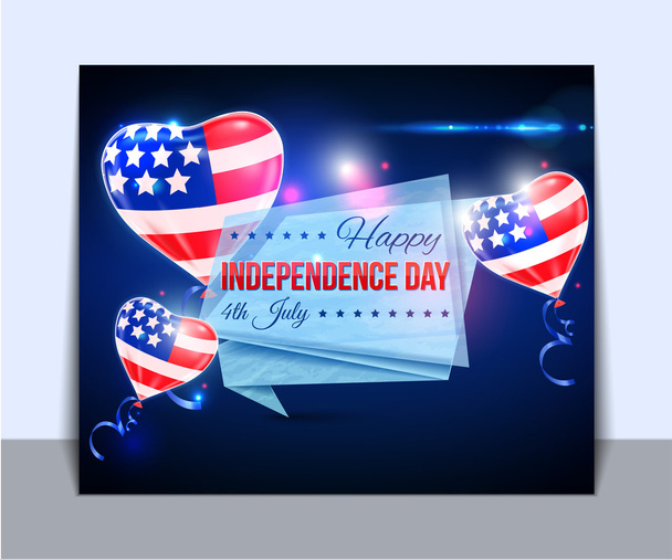 Independence day of the USA background - Vector, Image