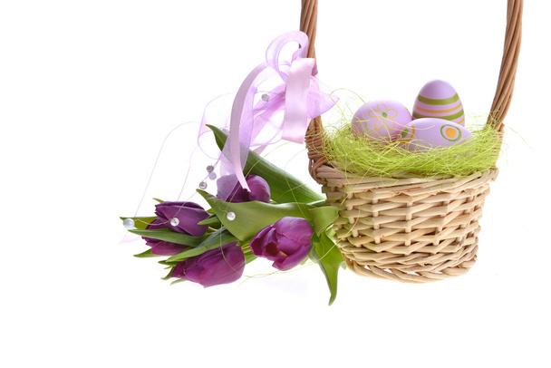 basket of easter eggs - Photo, Image