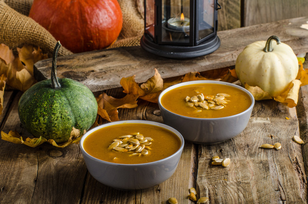 Halloween pumpkin soup - Φωτογραφία, εικόνα