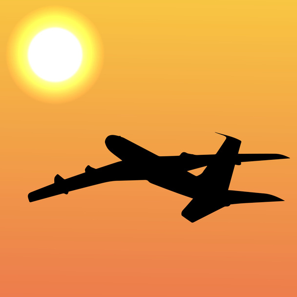 αεροπλάνο αεροπορικά εισιτήρια αεροπορικά ταξίδια ουρανό πετούν σύννεφο - Διάνυσμα, εικόνα