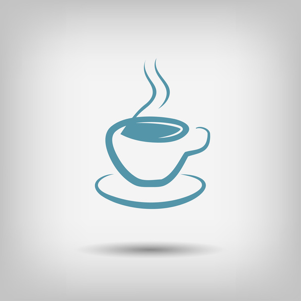 Pictograph of coffee cup - Vector, Image