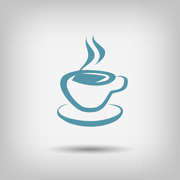 Pictograph of coffee cup - Vector, imagen