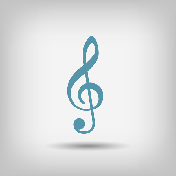Pictograph of music key - Vector, Imagen