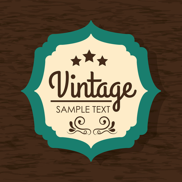 Vintage and retro label design. - Vector, Image