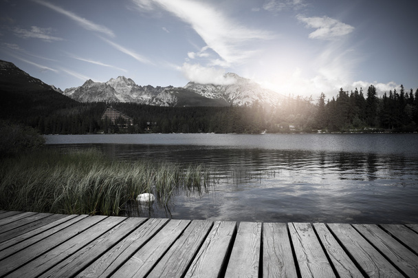 Alpine mountain lake - Photo, Image