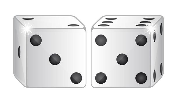 two dices vector - Vector, Image