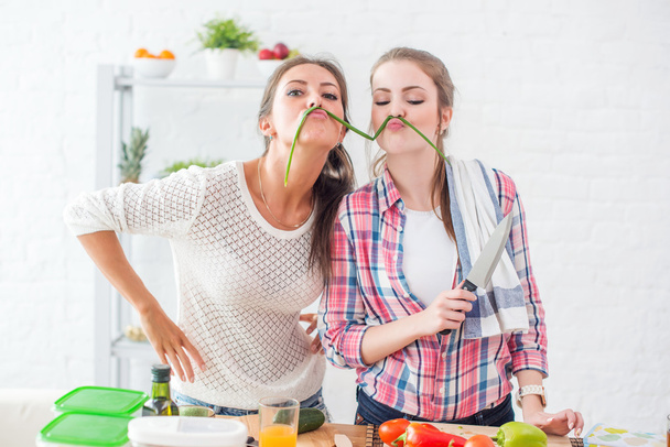 Women preparing healthy food - Photo, Image