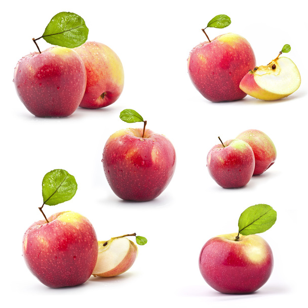 Sammlung roter Äpfel - Foto, Bild