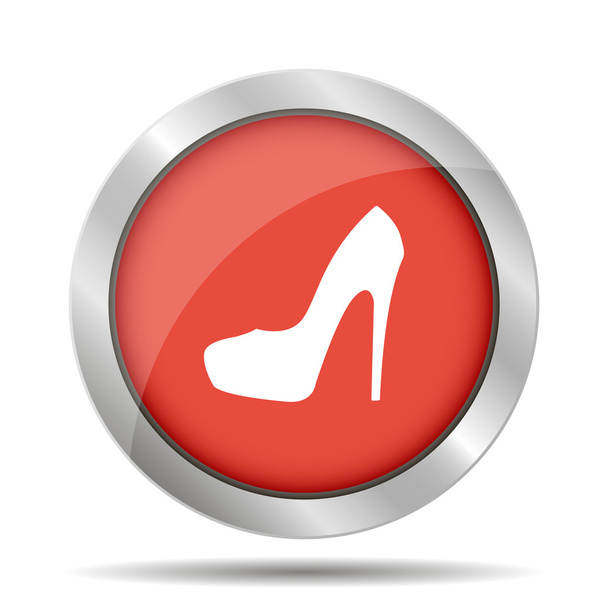 nő cipő vektor ikon - Vektor, kép