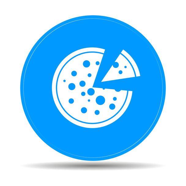 πίτσα εικονίδιο web - Διάνυσμα, εικόνα
