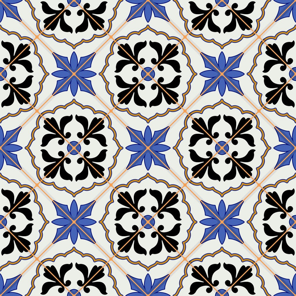 Gorgeous seamless pattern from Moroccan tiles - Vektor, obrázek