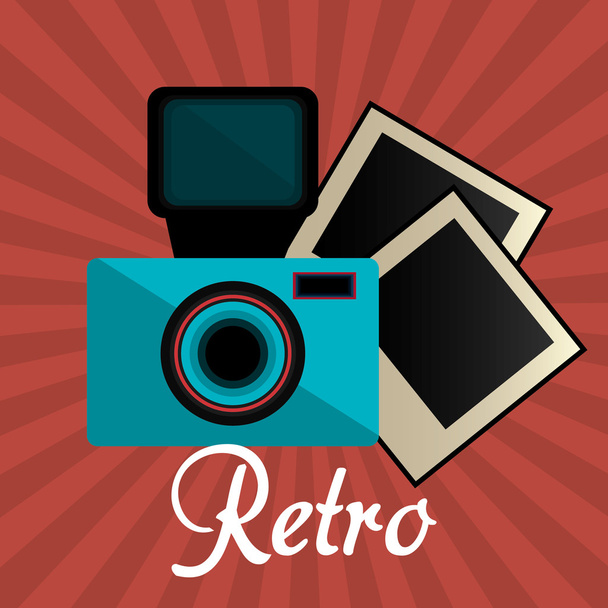 Photography and camera vintage design - Vector, Imagen
