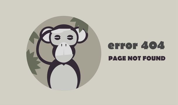 icône d'erreur avec singe
 - Vecteur, image