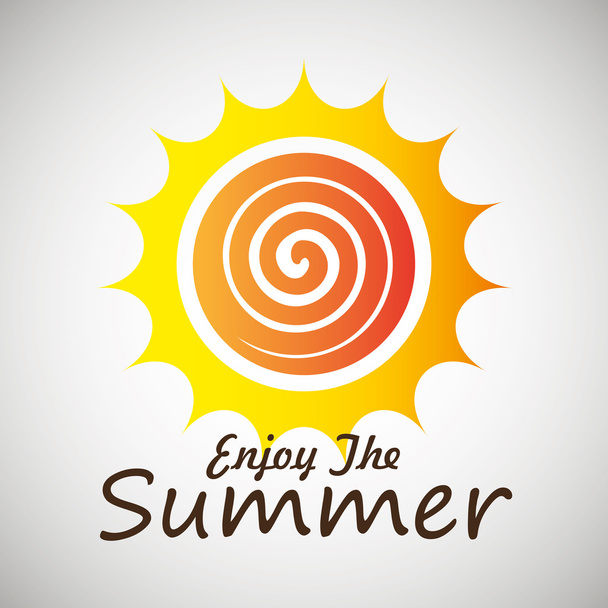 Dibujos animados sol verano
 - Vector, Imagen