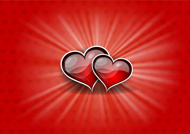 Two hearts - Vector, Image