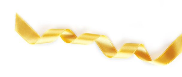 Golden curly ribbon - Fotografie, Obrázek