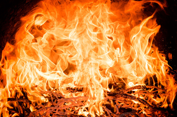 Big flames of fire - Foto, afbeelding