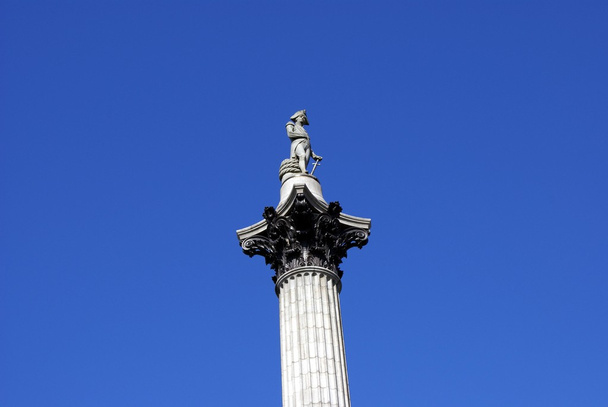 Нельсон стовпця, Trafalgar Square у Лондоні, Англія - Фото, зображення