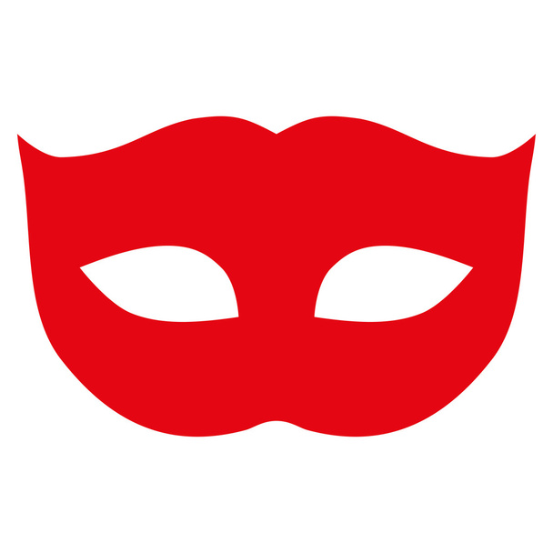 Privacy Mask flat red color icon - Vektor, kép