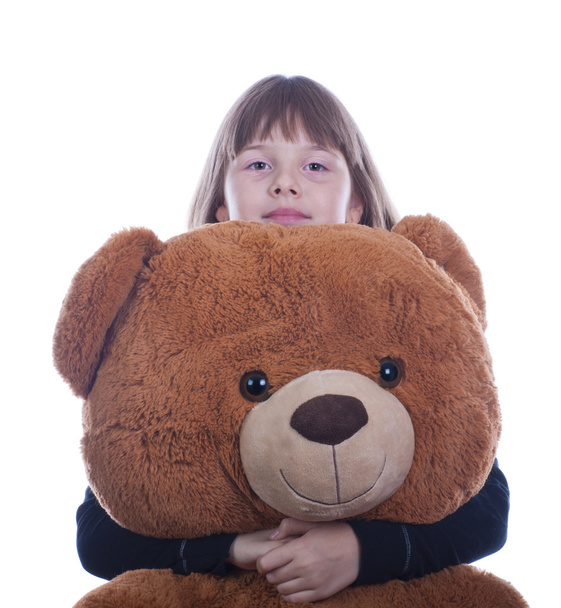 Girl and bear - Foto, immagini