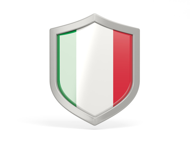 Shield icon with flag of italy - Fotografie, Obrázek