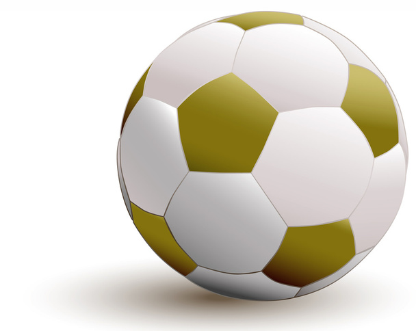 Aranyszínű futball labda - Fotó, kép