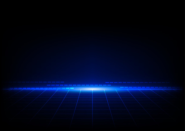 абстрактна синя концепція з дизайнерським фоном перспективи сітки
 - Вектор, зображення