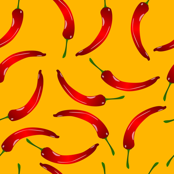punainen chili keltaisella pohjalla
 - Vektori, kuva