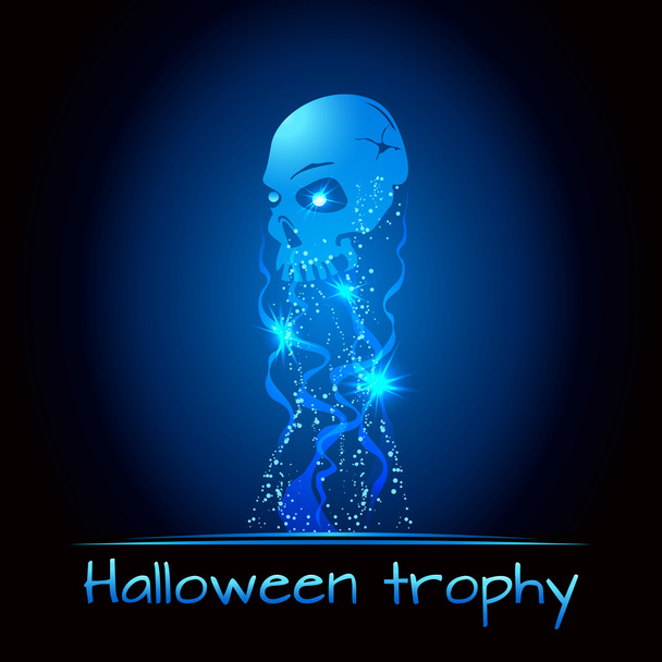Halloween award - scull trofee - Vector, afbeelding