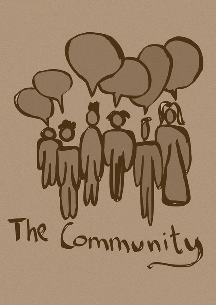 The community vintage - Zdjęcie, obraz
