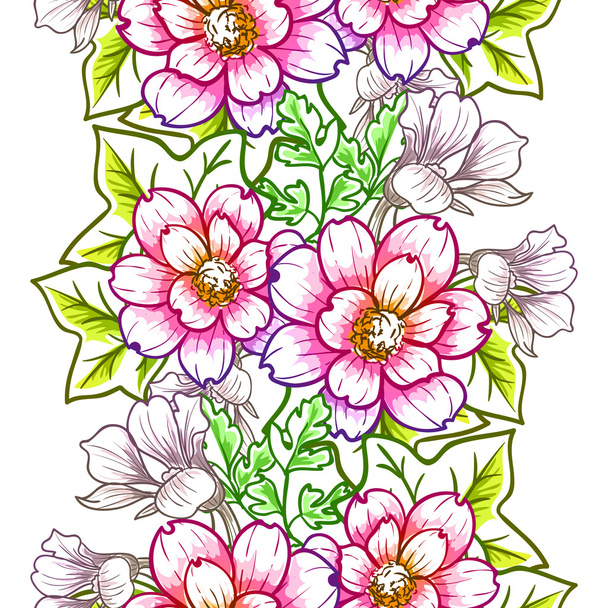 Floral seamless pattern - Vektor, obrázek