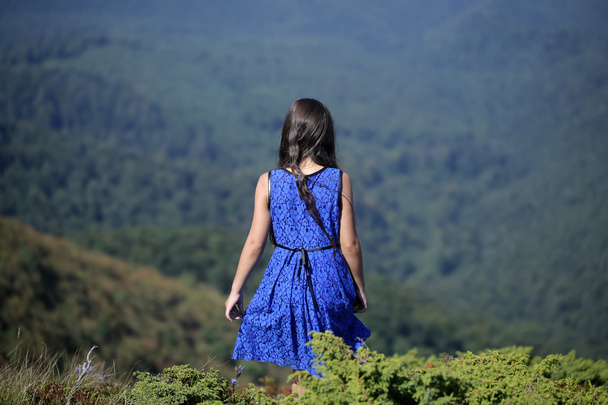 Girl in mountains - Photo, Image