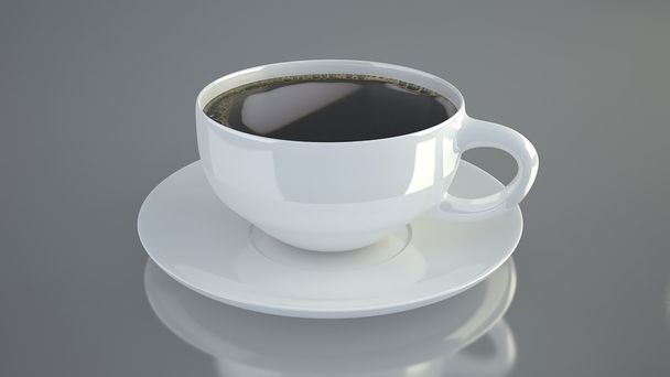 Tasse Kaffee 3d - Foto, Bild