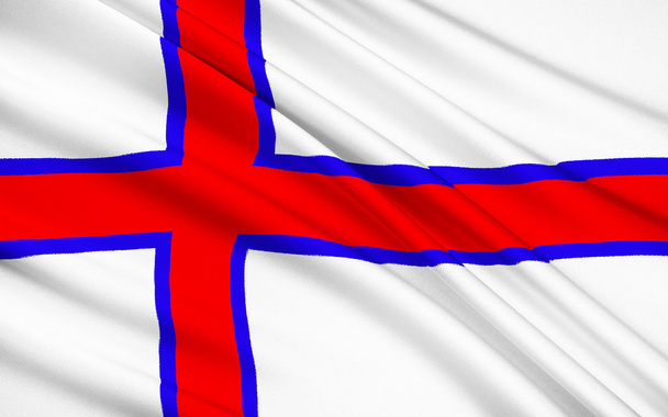 Σημαία Νήσων Φερόε - Φωτογραφία, εικόνα