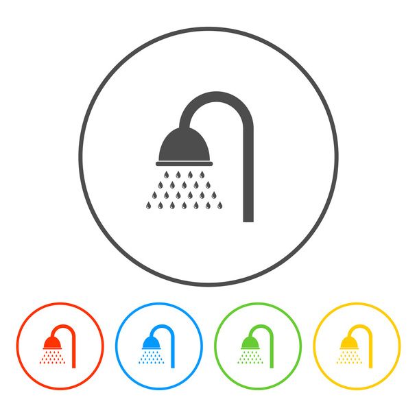 Shower icon - Vector, Image