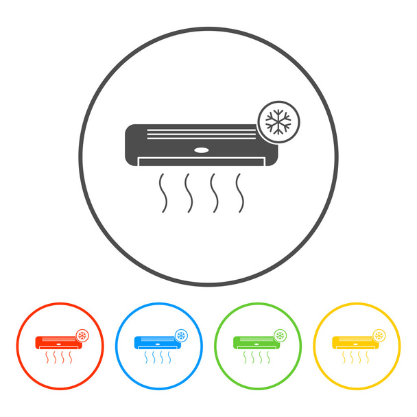 Air conditioner icon - Vector, Image