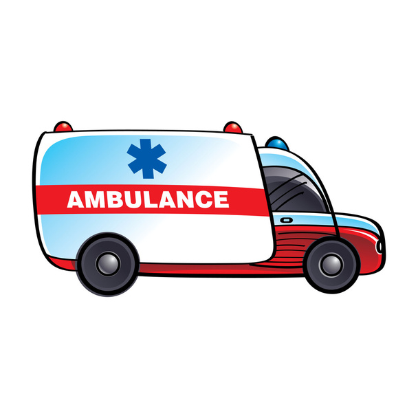 Krankenwagen medizinische Versorgung beim Transport - Vektor, Bild