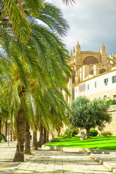 Catedral de Santa Maria de Palma de Maiorca, La Seu, Espanha - Foto, Imagem